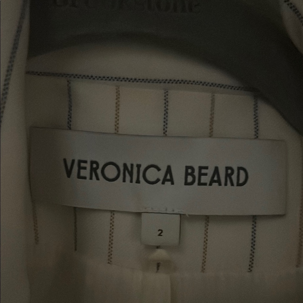 Veronica Beard White and Blue Pinstripe Blazer - Picture 5 of 5